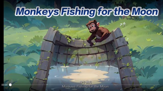 monkeys fishing for the moon