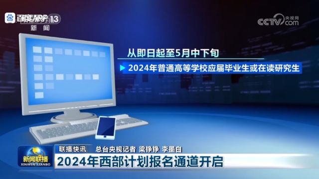 2024年度西部大学生志愿者报名