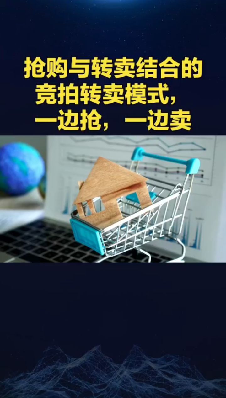 抢购与转卖结合的竞拍转卖模式,一边抢,一边卖