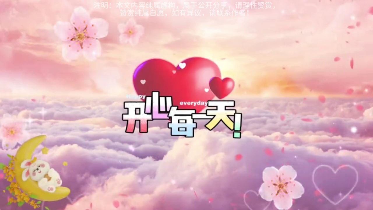 感谢上天美好的赐与,赐予你我美丽的一场相遇