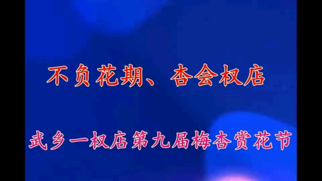 2024年4月8日武乡一权店第九届赏花节