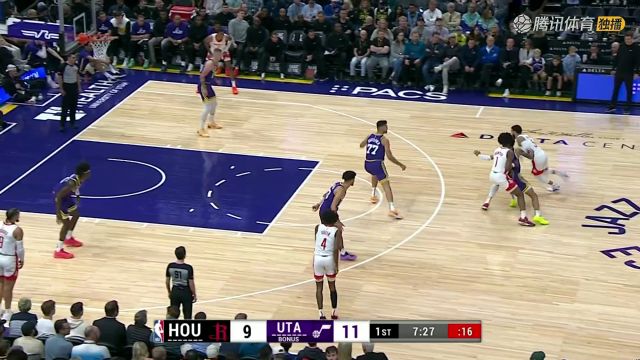 2023/24赛季NBA常规赛：火箭 VS 爵士 全场回放