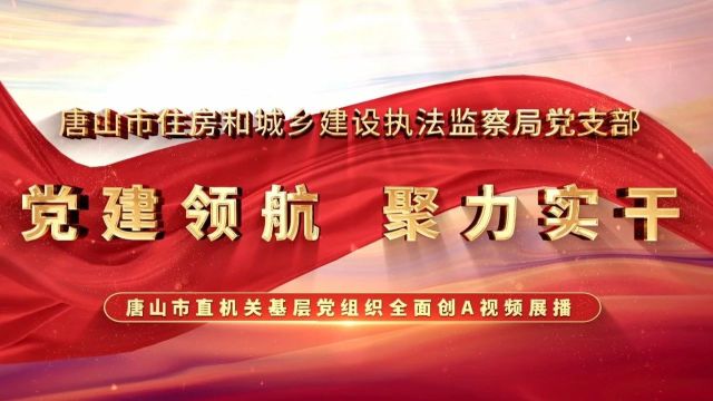 【全面创A在行动】唐山市住房和城乡建设执法监察局党支部——党建领航 聚力实干