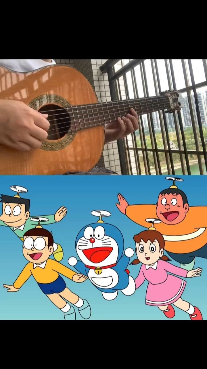 哆啦a梦也是你的童年吗?#吉他