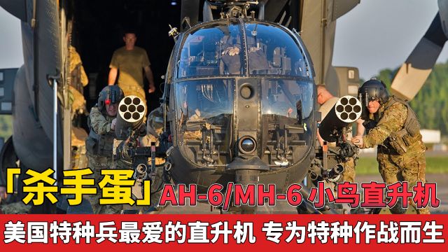 「杀手蛋」AH6/MH6 小鸟直升机 专为特种作战而生 火力十分强大