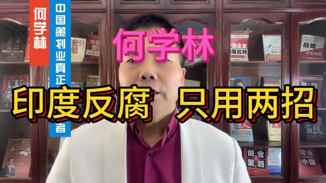 何学林: 印度反腐 只用两招