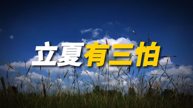 5月5日立夏,老人说“立夏有三怕”,为啥要怕?分别指啥