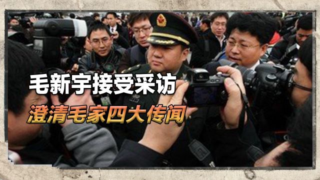 2016年毛新宇接受采访,亲自回应毛家“四大传言”,表示:都是造谣