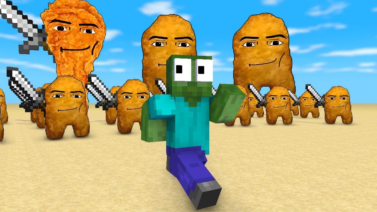 我的世界动画:搞笑的金块先生与史蒂夫