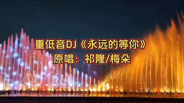 伤感情歌!重低音DJ舞曲《永远的等你》,原唱祁隆/梅朵,劲爆动感