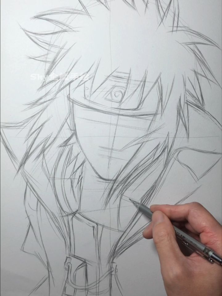 火影迷都喜欢的波风水门起稿绘画教程