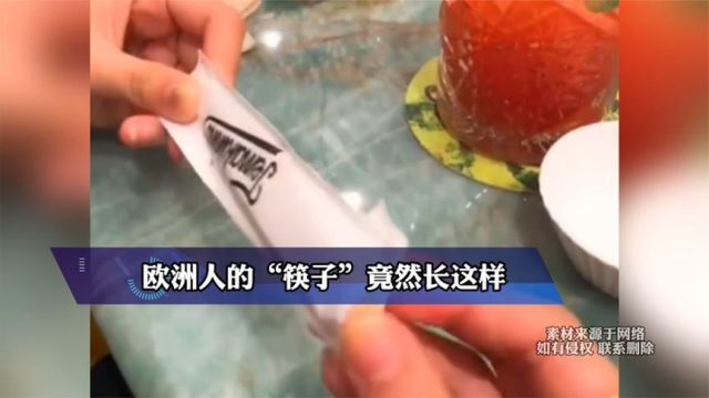 欧洲人的“筷子”竟然长这样,网友:在中国这个叫“镊子