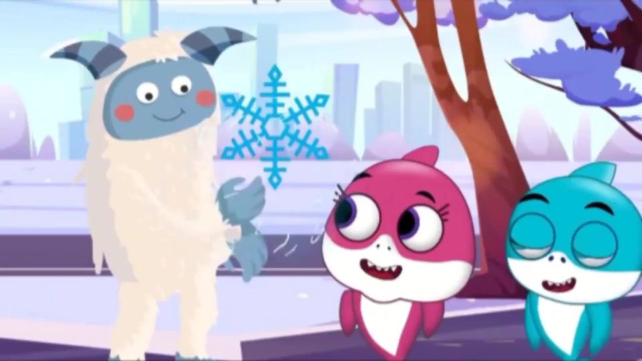 大雪怪救了小鲨鱼