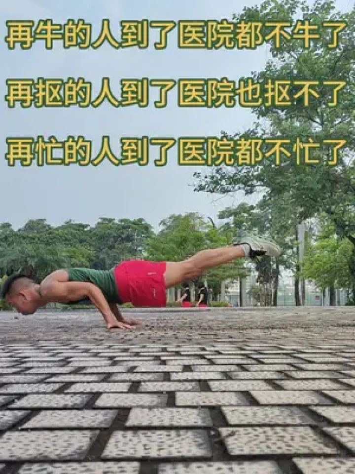 健康才是目的 #让健身成为一种习惯 #飞机撑 #徒手健身