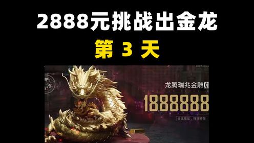 赌狗附体！挑战2888元三保一出大金龙，不出不结单第3天？裤衩子还在_高清1080P在线观看平台_腾讯视频
