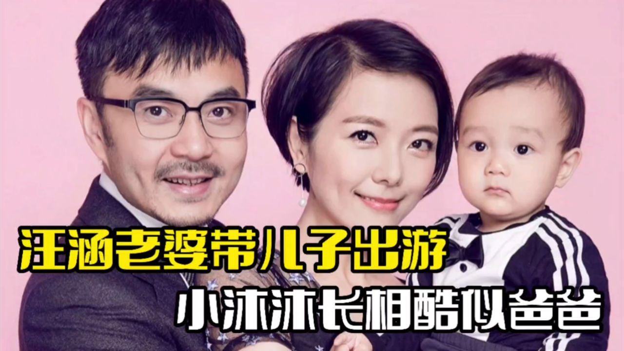 汪涵老婆带儿子出游!小沐沐正脸曝光,长相酷似爸爸