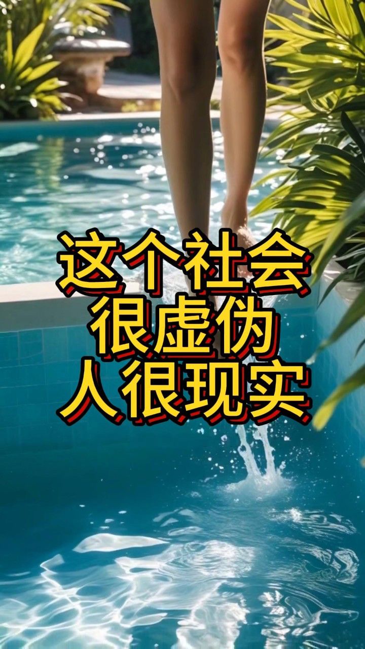 这个社会很虚伪,人很现实