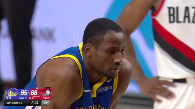 【回放】NBA常规赛:勇士vs开拓者第4节英文原声回放