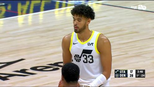 《丹佛掘金》NBA常规赛：爵士vs掘金第1节英文原声回放