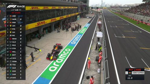 纵情F1_2024F1中国大奖赛正赛_换胎工也是火星的?红牛双车进站维斯塔潘2.1秒佩雷兹2秒_高清1080P在线观看平台_腾讯视频