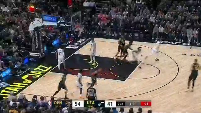 NBA常规赛：掘金vs爵士第2节中文解说回放