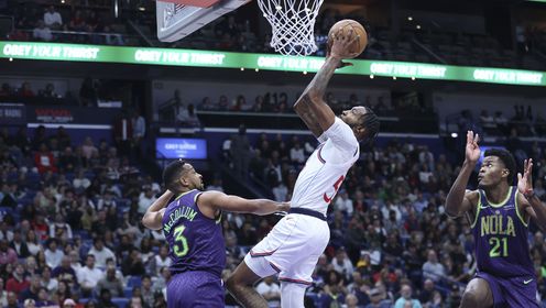 《NBA全场集锦》【纯享】快船vs鹈鹕精华回放 鲍威尔携手哈登合砍62分险胜鹈鹕