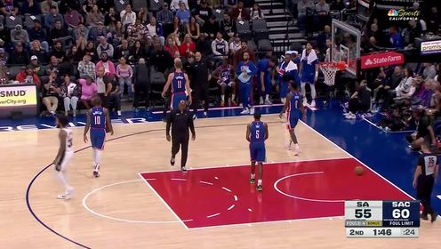 《NBA全场集锦》【回放】马刺vs国王第2节英文原声回放