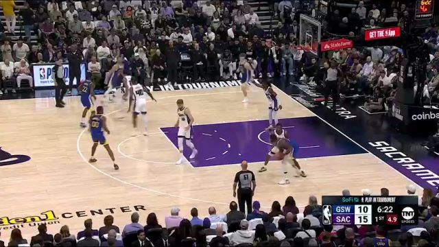 NBA附加赛：勇士vs国王第1节中文解说回放