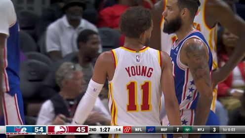 《NBA全场集锦》【回放】NBA季前赛：76人vs老鹰第2节中文解说回放