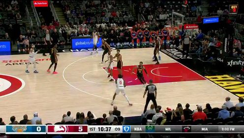 《NBA全场集锦》【回放】尼克斯vs老鹰第1节英文原声回放