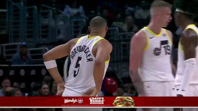 NBA常规赛：爵士vs快船第2节英文原声回放