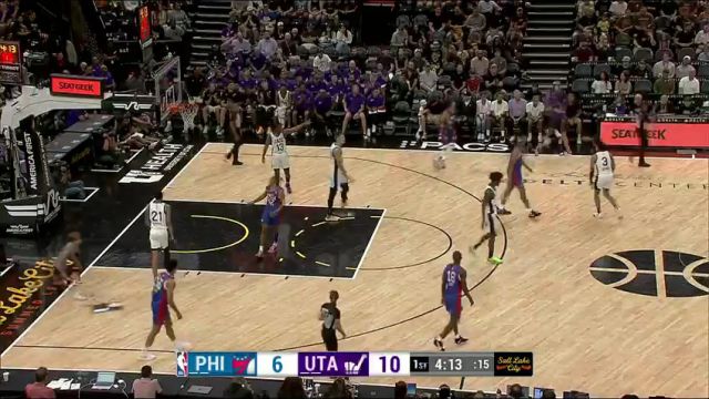 NBA夏季联赛：76人vs爵士第1节中文解说回放