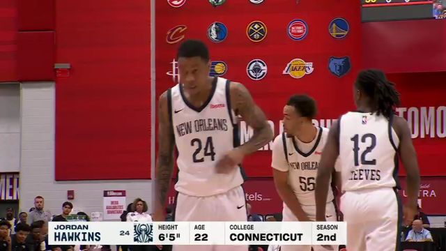 NBA夏季联赛：魔术vs鹈鹕第1节英文原声回放