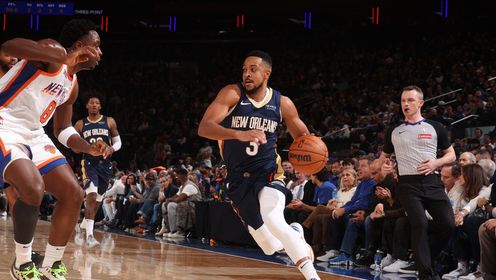 《NBA全场集锦》【球星】麦科勒姆vs尼克斯集锦 手感不佳仅拿13分球队客场惨败尼克斯