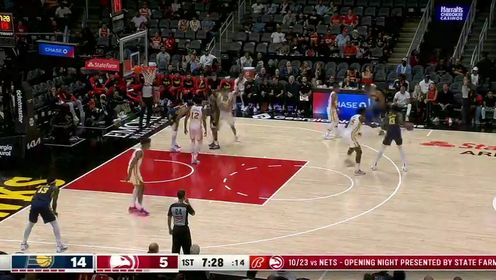 《NBA全场集锦》【回放】步行者vs老鹰第1节英文原声回放