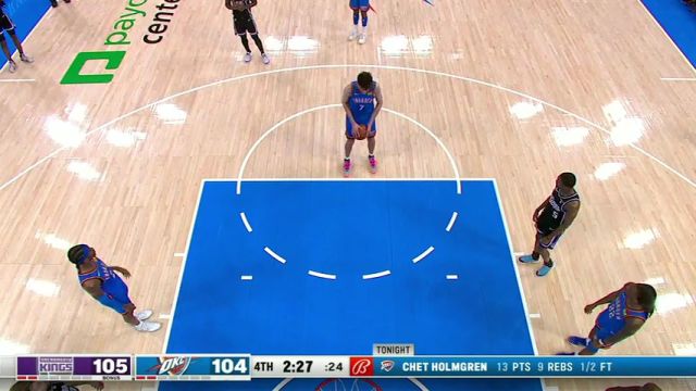 NBA常规赛：国王vs雷霆第4节中文解说回放