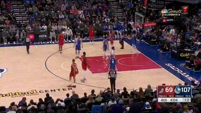 NBA常规赛：开拓者vs国王第4节中文解说回放