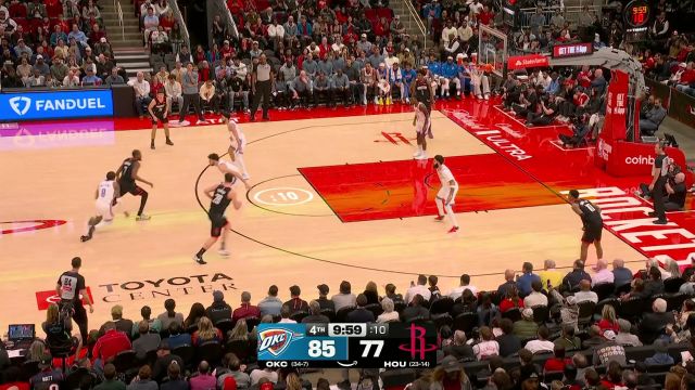 申京vs雷霆集锦 15投7中攻传兼备砍下14分13篮板5助攻