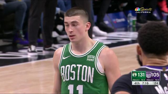 NBA常规赛：凯尔特人vs国王第4节中文解说回放