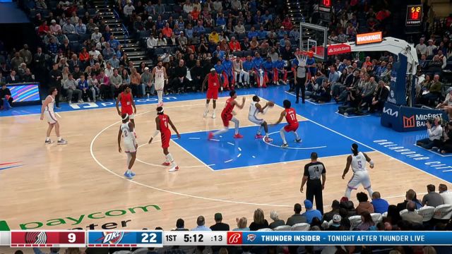 开拓者77-139雷霆 亚历山大31分吉迪三双雷霆主场62分狂胜开拓者