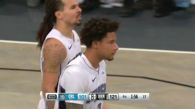 NBA常规赛：魔术vs篮网第4节英文原声回放