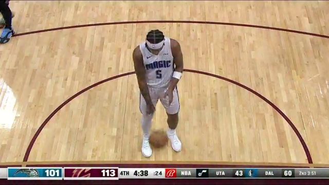 NBA常规赛：魔术vs骑士第4节中文解说回放