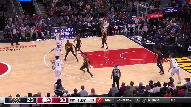 掘金vs老鹰精华回放 博格丹空砍40分约基奇25+8+8携手穆雷29+9率队取胜