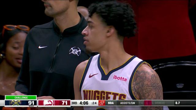 掘金vs老鹰第3节中文解说回放