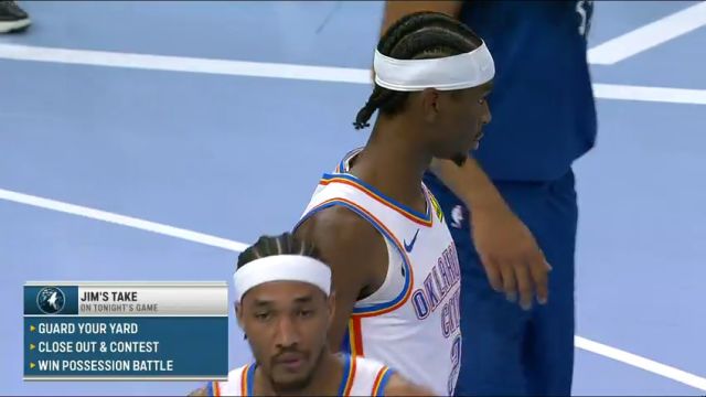 NBA季中锦标赛：雷霆vs森林狼英文原声全场回放