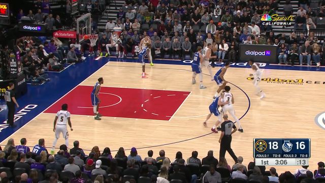 来给后辈上上课！约基奇单挑小萨强硬出手造杀伤