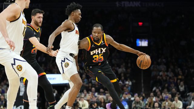掘金vs太阳五佳球 杜兰特跻身NBA历史得分榜前十 折叠暴扣燃爆全场