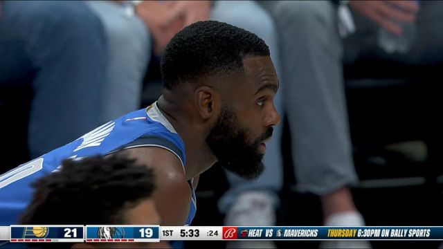 NBA常规赛：步行者vs独行侠第1节中文解说回放