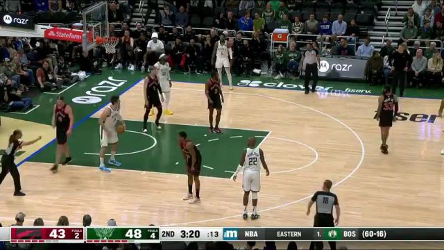 NBA常规赛：猛龙vs雄鹿英文原声全场回放