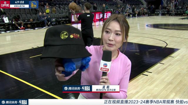 连线前方记者孟超：主题玩偶+中国传统节目 勇士主场共庆春节